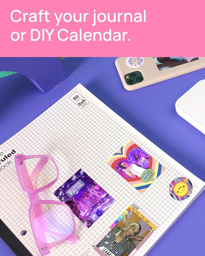 Canon Zink Sticky Back Photo Paper Pack (100 Sheets), Compatible To Ivy Mini Photo Printer, Ivy Cliq +2 Instant Camera Printer And Ivy Cliq 2 Instant Camera Printer - Image 5