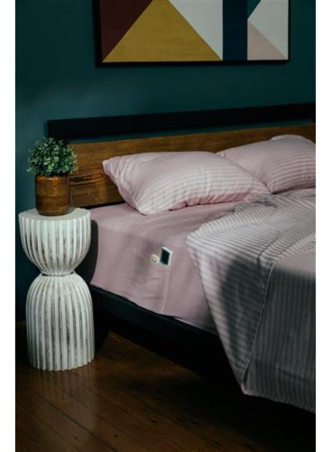 Jlinens Innovative Fitted Sheet Set with Built-In Pouch – 100% Cotton, Ultra-Soft & Breathable | Deep Pocket Design | Includes 2 Matching Pillowcases (50x70 cm) | Convenient Bedside Storage - Image 3