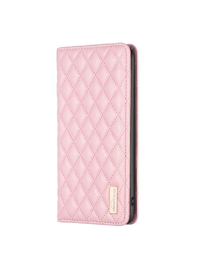 S-TOP Case For Motorola Moto G85 Diamond Lattice Magnetic Leather Flip Phone Case - Image 3