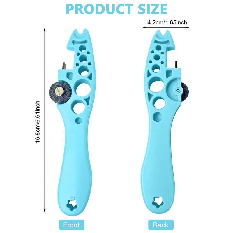 HASTHIP ® قاطع الأمبولات مع 5 عجلات طحن قابلة للاستبدال، قاطع الأمبولات للأطباء، قاطع زجاجات، كاسر الأمبولات، مناسب للاستخدام اليومي في المنزل أو الاستخدام الطبي، قطع الأمبولات (أزرق) - Image 2