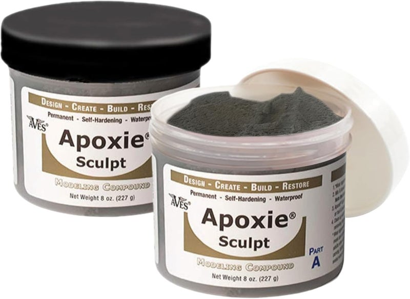 Aves Apoxie Sculpt 1 lb. Natural Light Gray Epoxy Clay - 2 Part Modeling Compound - Image 1
