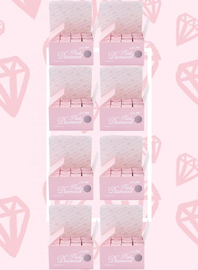 Banafa 96 Pieces Pink Diamond Perfume Oil 3 ml - Image 1