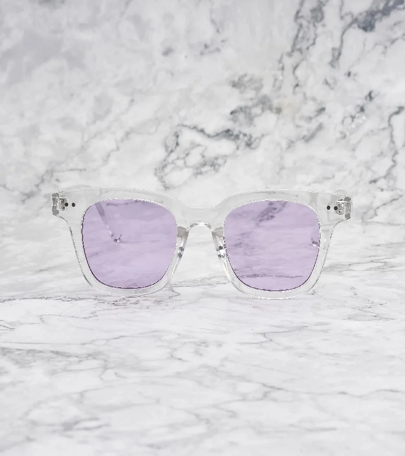 Explicit Poets Explicit Poets Unisex WILLIAM CLEAR Clear - Purple Stylish Sunglasses, 1EP13
