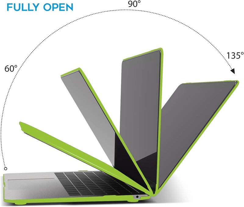 I Benzer Compatible with New MacBook Air 13 inch Case 2022 2021 2020 M1 A2337 A2179 A1932, Plastic Hard Shell Case with Keyboard Cover for Mac Retina Display with Touch ID, Avocado Green, MAT13-AVGN+1 - Image 5