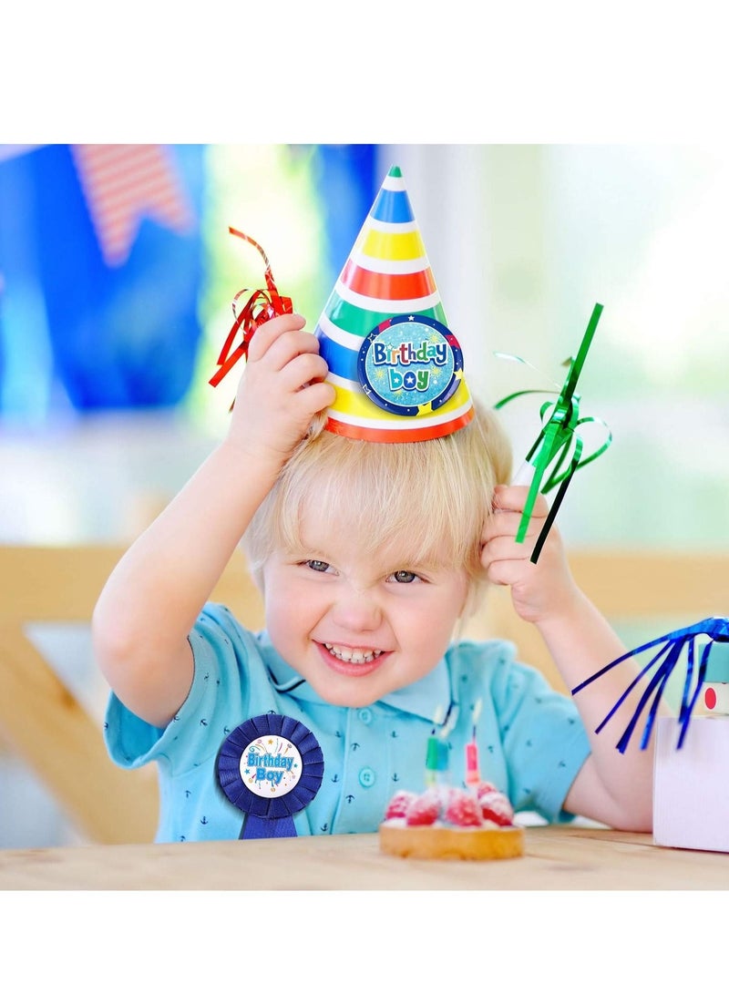 KASTWAVE Birthday Boy Decorations Set Includes HologBirthday Holographic Badge Award Ribbon and Blue Sashraphic - Image 5