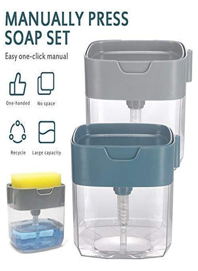 Celvee 2-in-1 Kitchen Soap Dispenser and Liquid Soap Pump Dispenser for Kitchen and Sink, 400ml Capacity - Image 5