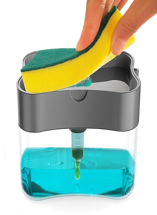 Celvee 2-in-1 Kitchen Soap Dispenser and Liquid Soap Pump Dispenser for Kitchen and Sink, 400ml Capacity - Image 1