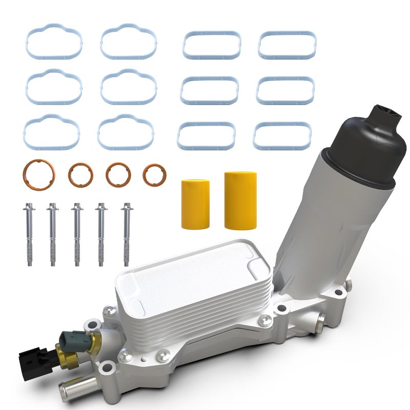 926959 Aluminum Engine Oil Cooler Oil Filter Housing 36L Adapter For 20172018 Chrysler 200 300 Jeep Cherokee Grand Cherokee Dodge Charger Challenger Journey Wrangler Ram ProMaster 68105583AB