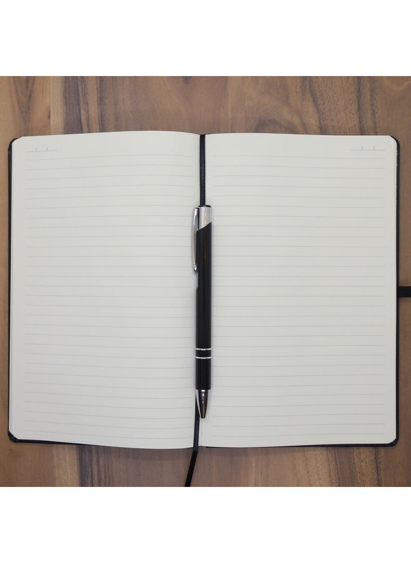 Ada Lazer Personalized Leather Undated Agenda and Pen Set  - Image 3