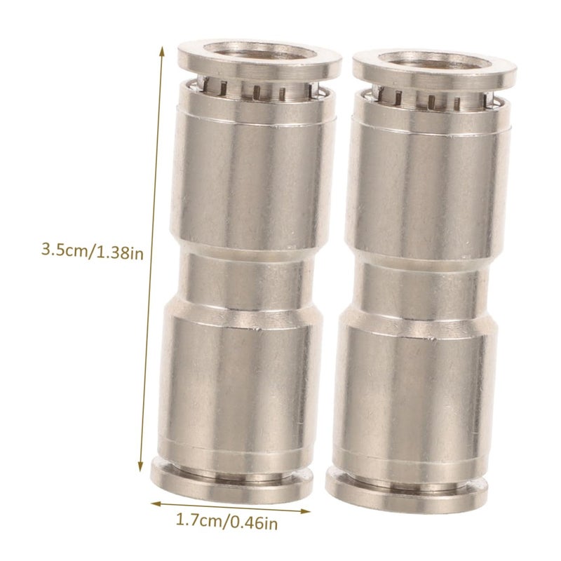 Nickel Plated Copper Air Hose Fittings 5pcs Silver Crimp Connectors For Secure Gas Transmission - Image 4