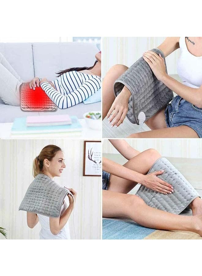 ADDFiT Electric Heating Pad Massage for Back Pain and Cramps, Ultra-Soft Fast Heating Pad 2024 New with 6 Temperatures and 4 Timer Settings, Machine Washable, Moist & Dry Therapy for Neck  - Image 3