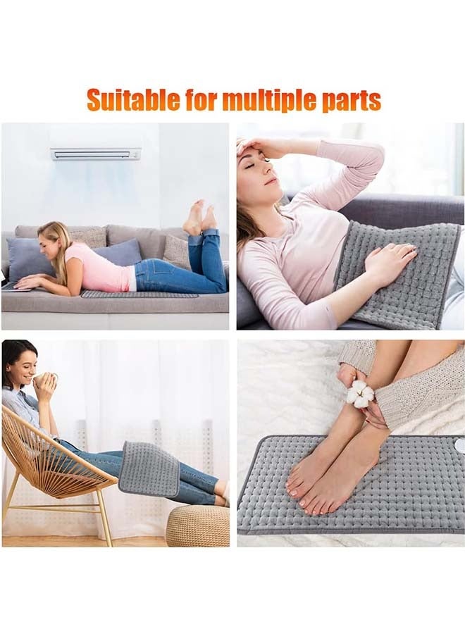 ADDFiT Electric Heating Pad Massage for Back Pain and Cramps, Ultra-Soft Fast Heating Pad 2024 New with 6 Temperatures and 4 Timer Settings, Machine Washable, Moist & Dry Therapy for Neck  - Image 4