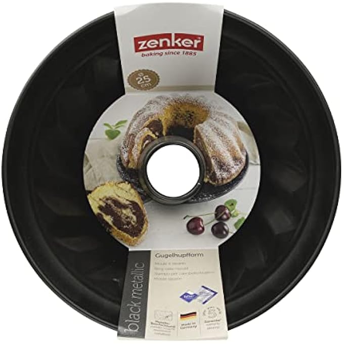 Zenker Fluted Round Tin 25 Cm Size Black 984 Baking Pan Z6527 - Image 3