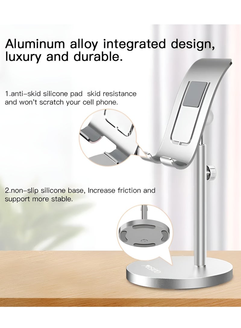 Yesido Adjustable Desktop Mobile and Tablet Holder Aluminum Alloy Phone Holder Model C70 - Image 2