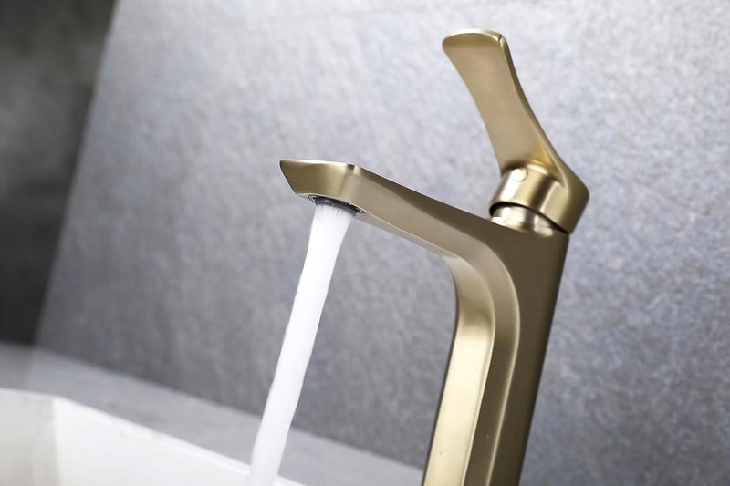 BRIMIX Single Lever Basin Mixer Faucet - Brushed gold - Image 5