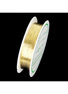 Generic DIY Jewelry Copper Wire Accessories 0.25mm Gold about 18 m 