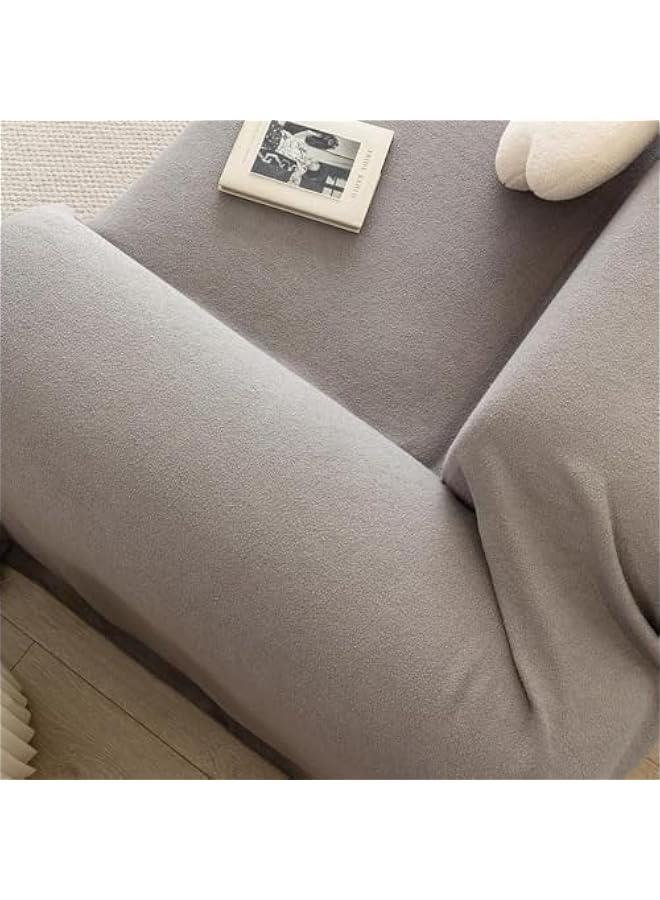 HOOKOR Couch Cover, Boho Sofa Covers Chenille Couch Covers for 2-3 Cushion Couch Sectional Sofa Covers for L-Shape Washable Couch Cover Blanket with Tassel Pet Couch Cushion Cover (Grey, 180x130cm) - Image 3