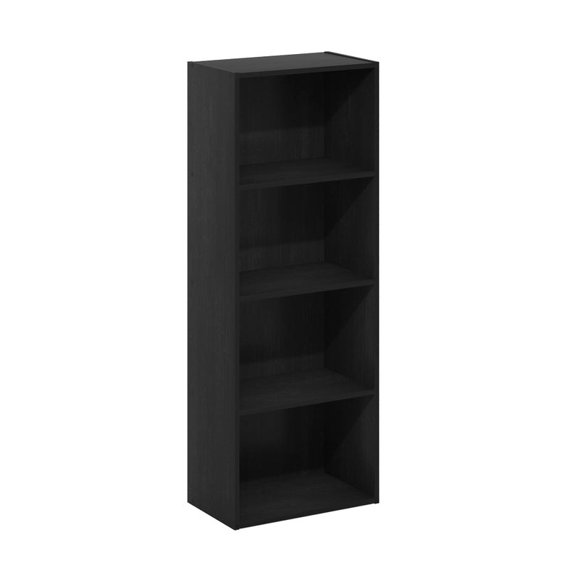4-Tier Bookcase, Modern Bookshelf and Storage Organizer in Blackwood Finish, Tall and Simple Design for Home, Office, or Living Room, Easy Assembly Furniture - Image 5