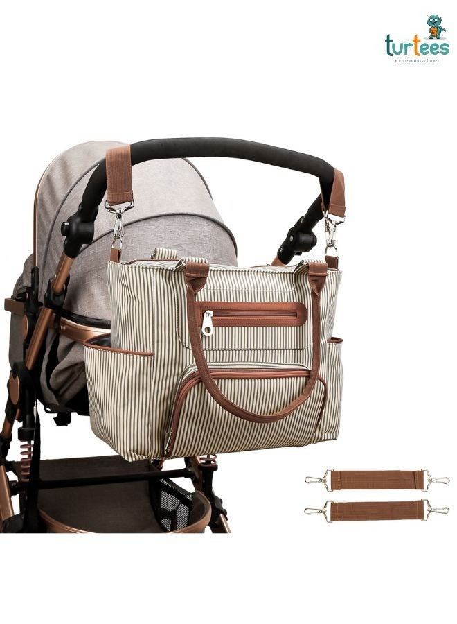 turtees Set Of 6 Diaper Bag With Hooks And Nappy Changing Mat - Image 5
