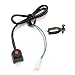 YTFRL Universal Motorbike Kill Switch 78 22mm Kill Stop Switch Horn Button with Mounting Backplate Mini Handlebar Switches Start Stop Round Button for Motorcycle Scooter ATV 1 PCS - Image 2