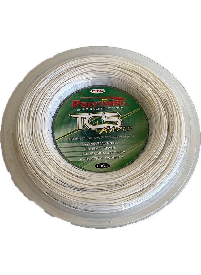 Polyfibre Tcs Rapid Tennis Racket String Wire 1.30MM 200M