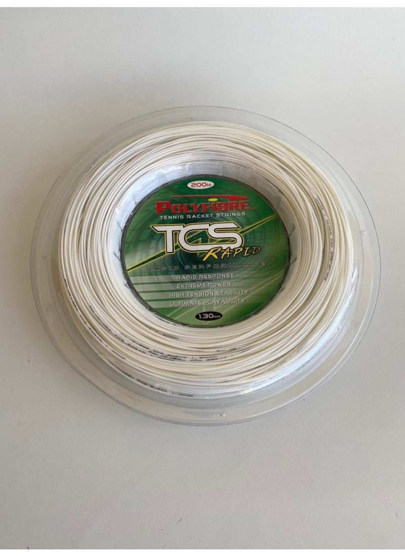 Polyfibre Tcs Rapid Tennis Racket String Wire 1.30MM 200M