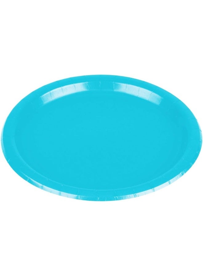 Amscan 64015-54 Caribbean Blue Dessert Paper Plate Party Pack 18cm-20 pcs, Colour, 7 Inches - Image 2