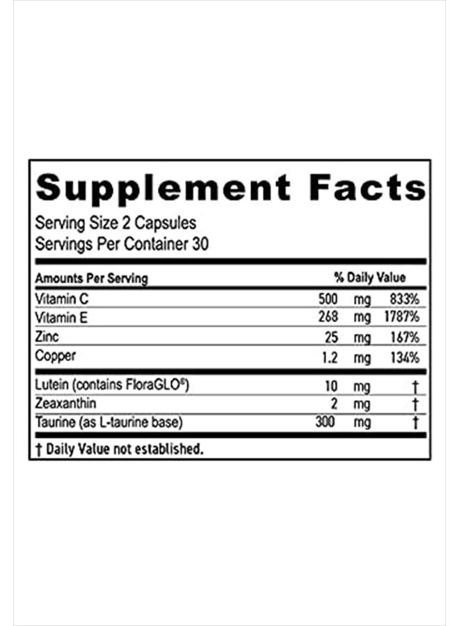 MaxiVision ® Eye Formula - Eye Vitamin Based on AREDS 2 Study - Age-Related Macular Support (1 Bottle) - Image 2