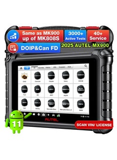 Autel Autel MaxiCheck MX900 Scanner, 2025 Bidirectional Scan Tool with 3000+ Active Test, DoIP&CAN FD, 40+ Service, US Ver. of MaxiCOM MK900 MK900BT, Up of MK808BT MK808S MX808S, All-Sys Diagnose, FCA 11OS  - Image 1