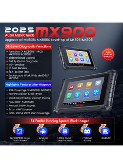 Autel Autel MaxiCheck MX900 Scanner, 2025 Bidirectional Scan Tool with 3000+ Active Test, DoIP&CAN FD, 40+ Service, US Ver. of MaxiCOM MK900 MK900BT, Up of MK808BT MK808S MX808S, All-Sys Diagnose, FCA 11OS  - Image 4