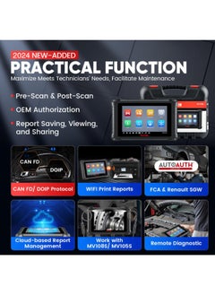 Autel Autel MaxiCheck MX900 Scanner, 2025 Bidirectional Scan Tool with 3000+ Active Test, DoIP&CAN FD, 40+ Service, US Ver. of MaxiCOM MK900 MK900BT, Up of MK808BT MK808S MX808S, All-Sys Diagnose, FCA 11OS  - Image 3