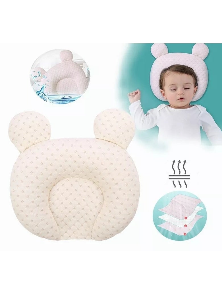 Prevention of flat head oblique brain syndrome in infants with pillows