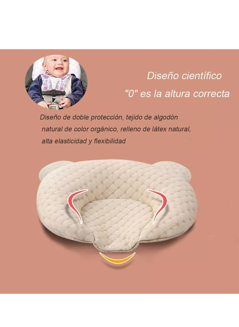 Prevention of flat head oblique brain syndrome in infants with pillows