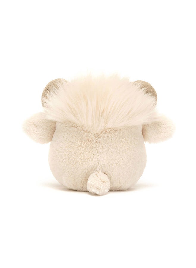Jellycat Amuseabean Ram Plush Toy – Soft Bean-Shaped Ram with Fluffy Wool Texture and Curled Horns, Cute Farm Animal Collectible Gift - Image 2