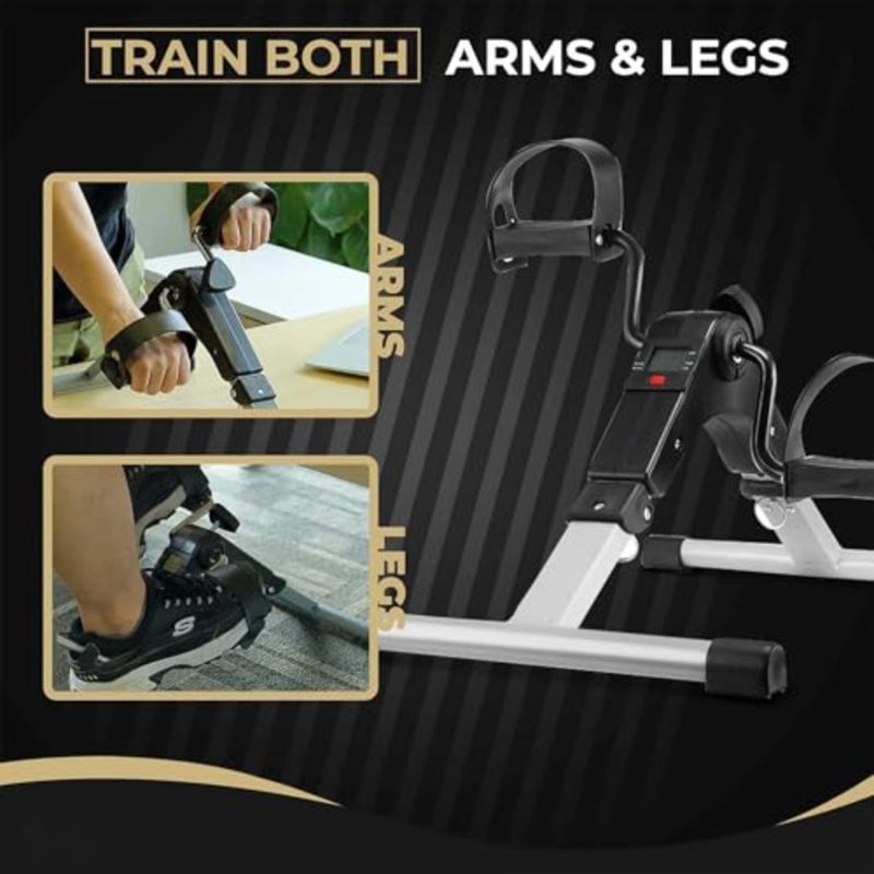 BIONFIT® Patented Design Air Bike for Men and Women with Attached Resistance Band, Moving Handles, Abs Twister and Back Support Seat, Gym Cycle for Home Fitness, Free Installation Support - Image 4