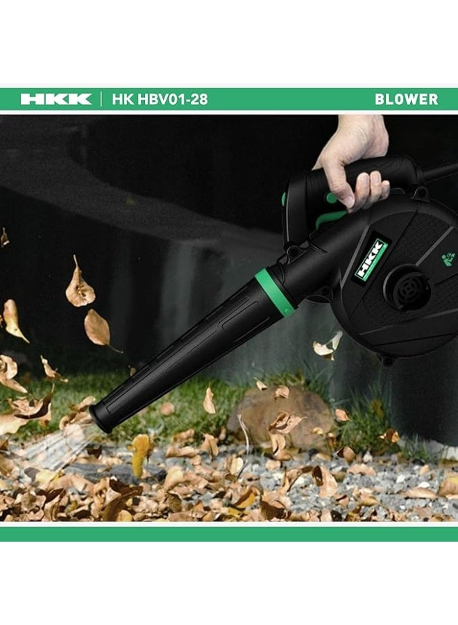 HKK 400W Electric Leaf Blower Handheld Air Dust Cleaner, Variable Speed 3000-16000RPM Lightweight Garden Tool for Grass, Leaves, Paddock & Outdoor Cleaning – 220-240V - Image 2