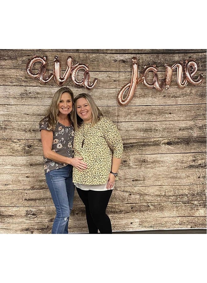 Kate 7x5ft Microfiber Rustic Wood Texture Backdrops for Photoshoot Vintage Wooden Wall Photo Background Adults Kids Portrait Backdrop Props - Image 3