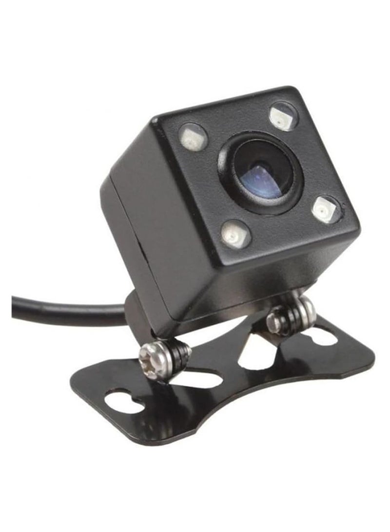 Elshafey super HD 4 LED Waterproof 170° Night Vision Reverse Rear View Camera with Mounting Brackets Universal for All Cars (4 LED Square) - Image 2