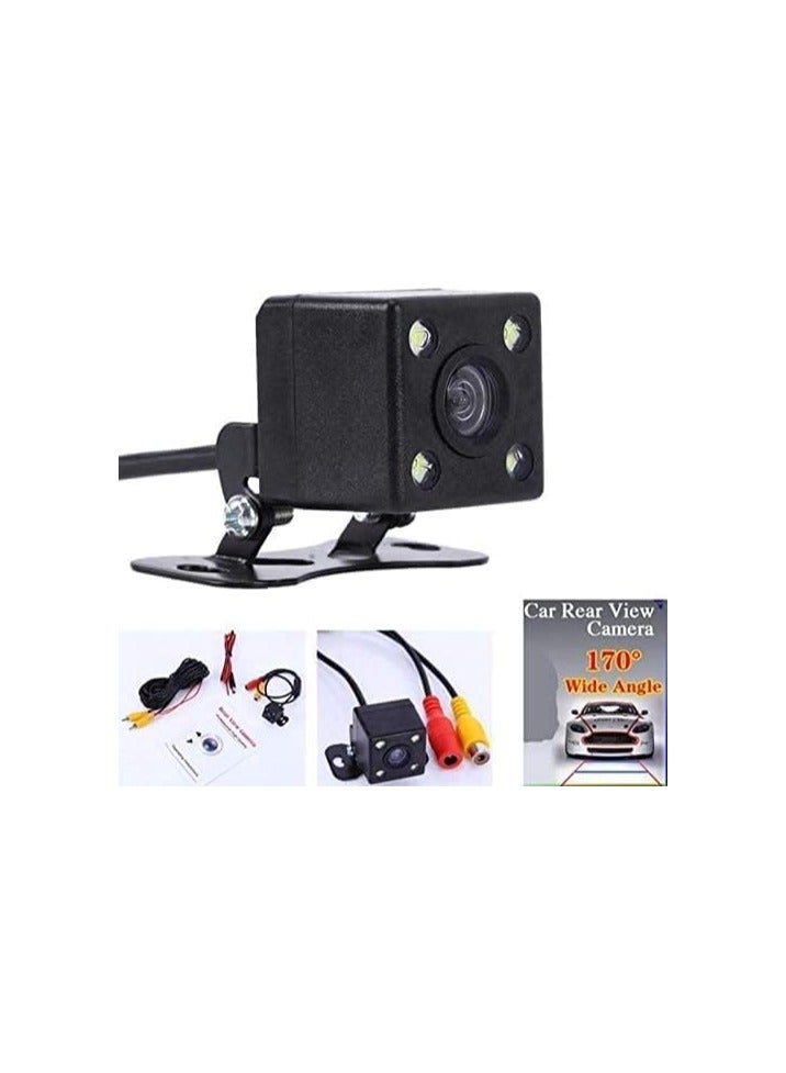 Elshafey super HD 4 LED Waterproof 170° Night Vision Reverse Rear View Camera with Mounting Brackets Universal for All Cars (4 LED Square) - Image 3