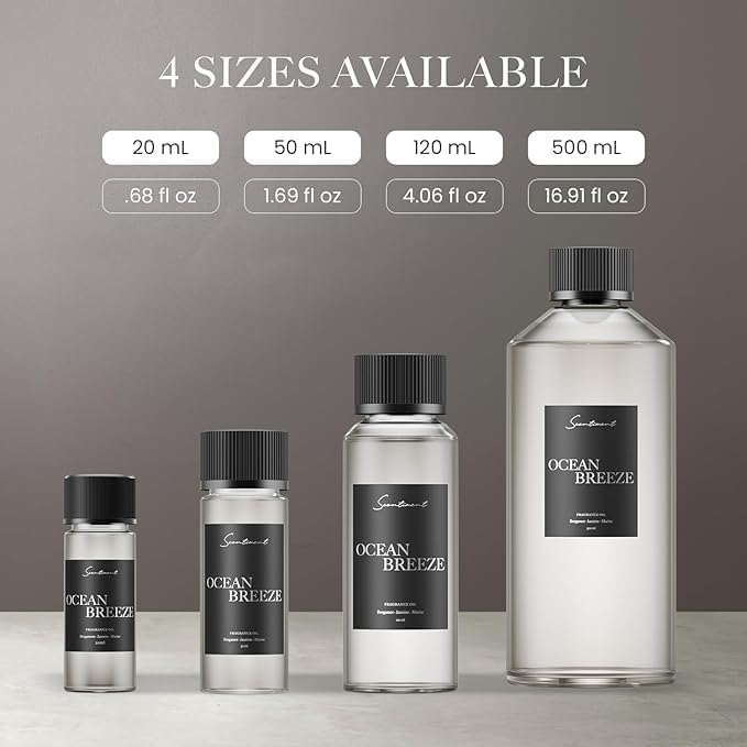 Scentiment Diffuser Oil - Ocean Breeze | Inspired by Five Star Hotels' Lobby Scent | Luxurious Scent with Notes of Bergamot, Lemon, Jasmine with Marine & Amber (20ml) - Image 5