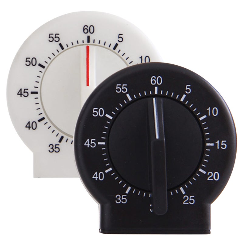 Kitchen Timer 7.2x7x4.5cm Black High Quality Plastic - No Battery Required Loud Sound High Accuracy for Home Kitchen Office Public Places - Image 4