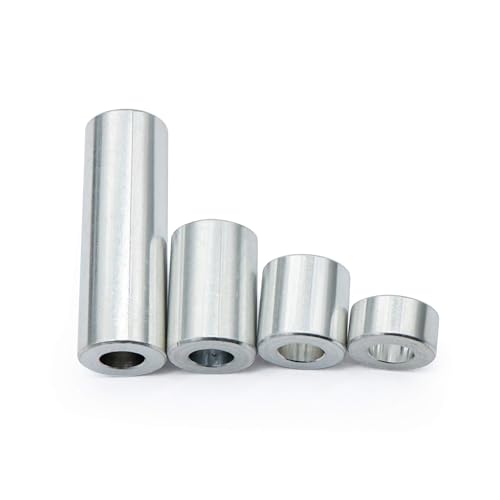 Wulankd 25pcs Aluminum Spacer 1/2" OD x 1/4" ID x 1/2" Length, Round Spacer, Unthreaded Standoff Bushing Plain Finish, Fits Screws Bolts 1/4" - Image 5