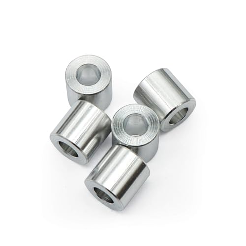 Wulankd 25pcs Aluminum Spacer 1/2" OD x 1/4" ID x 1/2" Length, Round Spacer, Unthreaded Standoff Bushing Plain Finish, Fits Screws Bolts 1/4" - Image 4