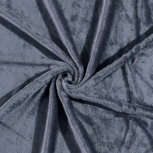 RD TREND® Solid Warm Reversible Quilt Cover Single Bed with Zipper, Duvet Cover Single Bed Soft Flannel (60x90) Inches. (Dark Grey) - Image 2
