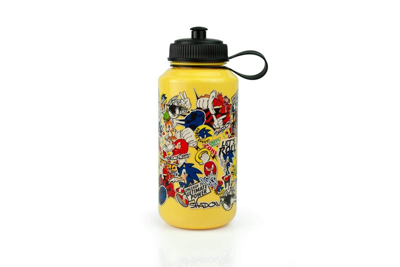 سونيك ذا هيدجهوج Sonic the Hedgehoge 24 Oz Sticker Bomb Bost Bottle by Funky - Image 1