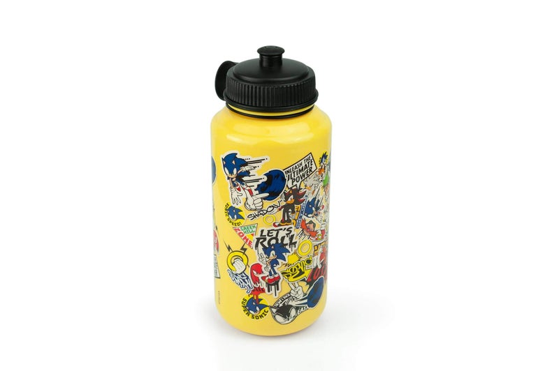سونيك ذا هيدجهوج Sonic the Hedgehoge 24 Oz Sticker Bomb Bost Bottle by Funky - Image 2