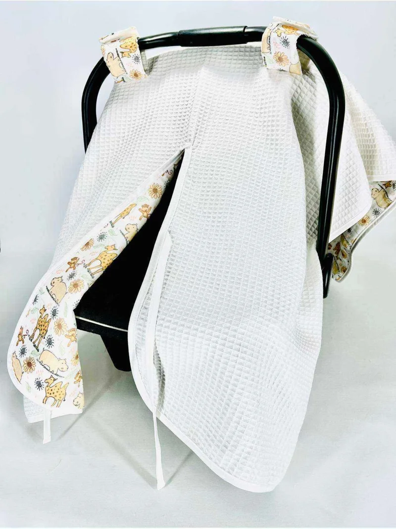 juniperus Camel Multi-Purpose Reversible Muslin Stroller Cover