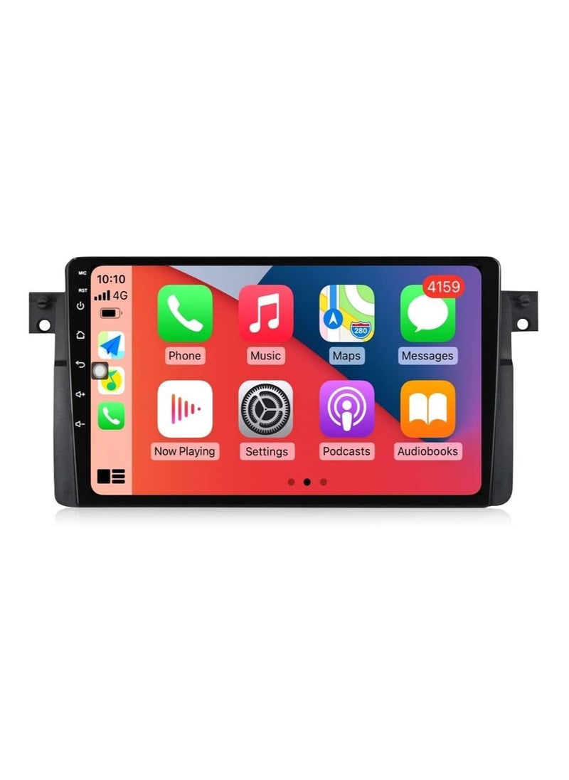 SHEZA STAR Android Car Stereo for BMW E46 1998 1999 2000 2001 2002 2003 2004 2005 1GB RAM 32GB ROM 9 Inch MirrorLink WiFi BT, IPS Touch Screen with AHD Camera Included  - Image 1