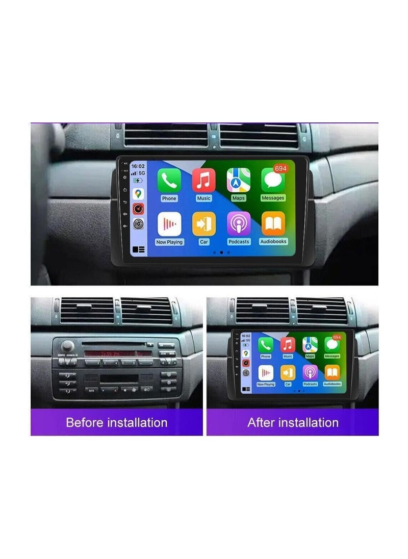 SHEZA STAR Android Car Stereo for BMW E46 1998 1999 2000 2001 2002 2003 2004 2005 1GB RAM 32GB ROM 9 Inch MirrorLink WiFi BT, IPS Touch Screen with AHD Camera Included  - Image 2