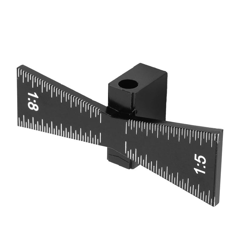 Aluminum Alloy Dovetail Jig Woodworking Tool Marking Gauge Ruler - Image 4